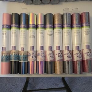 NWT Cricut Iron-On - Everyday, Holographic, Glitter Bundle Of 10!